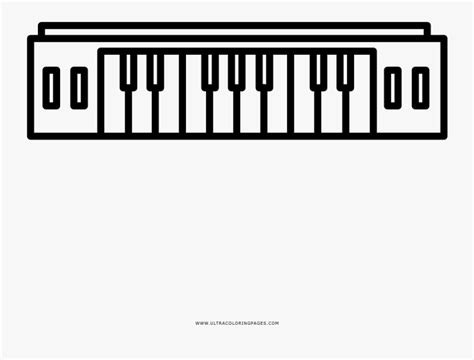 easy keyboard coloring page clip art computer  abcteach musical