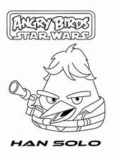 Angry Birds Wars Star Coloring Pages Solo Han Para Colorear Dibujos Bird Kids Printable Fun Imprimir Colouring Popular Characters Galaxias sketch template