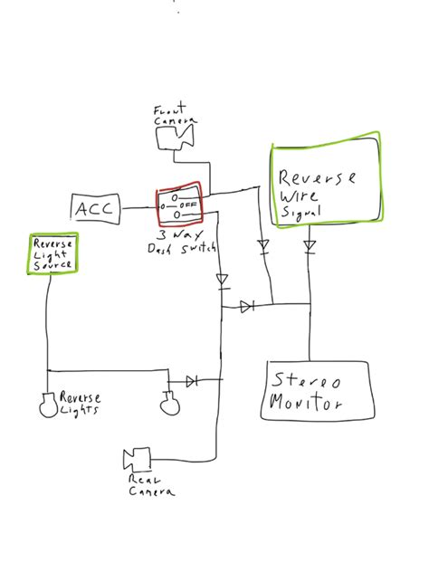 toyota corolla reverse camera wiring diagram