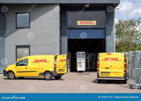 dhl depot editorial photography image  exterior commercial