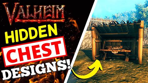valheim  hidden chest designs build tutorial youtube