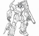 Grimlock Transformers sketch template