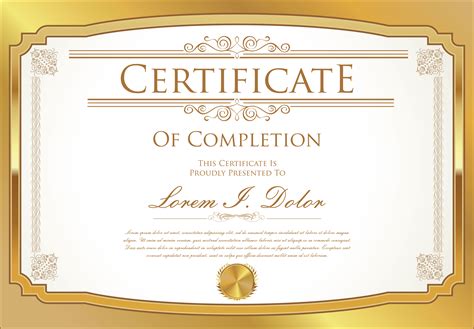 certificate template  vector art  vecteezy