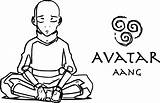 Aang Coloring Avatar Lowest Hit Point When Wecoloringpage sketch template