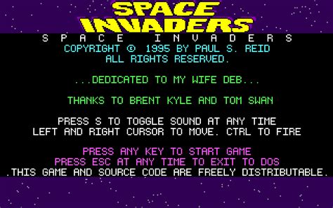 space invaders  abandonware