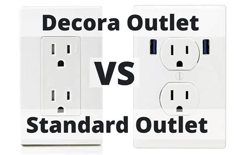 decora  standard outlets  differences