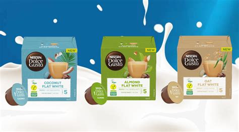 nescafe dolce gusto  launched vegan flat white coffee pods