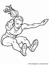 Jump Long Coloring Jumper Drawing Drawings Colouring Pages Women Getdrawings Paintingvalley Gif Sports Olympic sketch template