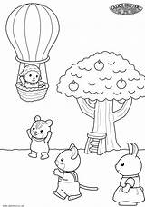 Sylvanian Families Calico Critters Kids Coloring Pages Fun sketch template