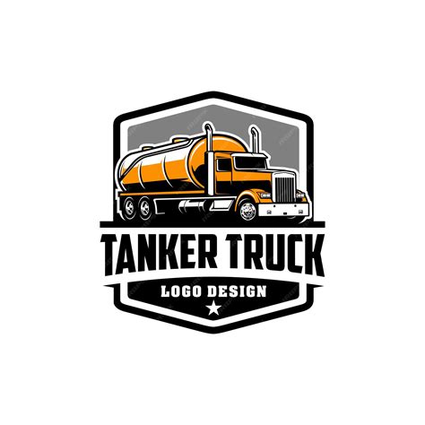 premium vector tanker truck logo vector