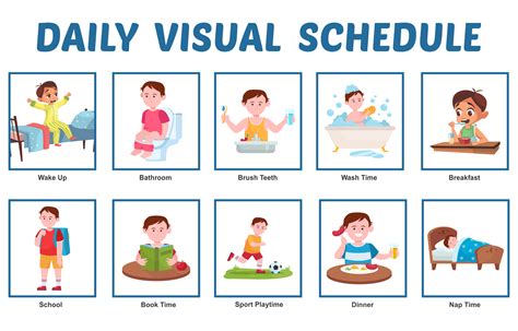 images   printable visual schedule  printable daily