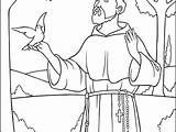 Saint Coloring Assisi Francis Getcolorings Pages Getdrawings sketch template