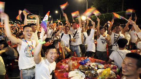 Taiwan Celebrates Same Sex Marriage With A Mass Wedding Banquet Npr
