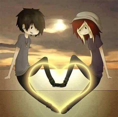emo anime couple cute couples drawings pinterest