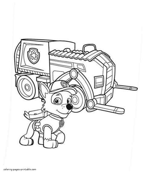 coloring pages rocky paw patrol coloringpages