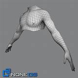 Torso Topology Rigged Spiderman Adult Diffuse sketch template