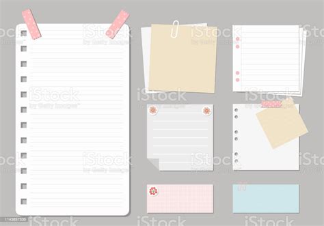 Design Elements For Notebook Diary Stickers And Other