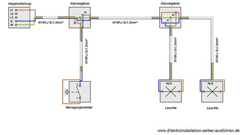 schaltplan eines bewegungsmelders ohne neutralleiter mit zwei lampen bewegungsmelder