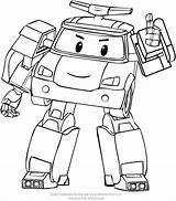 Poli Robocar Coloring Pages Drawing Printable Getdrawings Paintingvalley sketch template