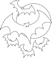 halloween coloring bats flying  full moon