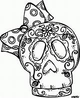 Muertos Dia Los Coloring Pages Dead Skull Melonheadz Skulls Printable Faces Clipart Skeleton Happy Color Calavera Sugar Kids Coloringhome Girl sketch template