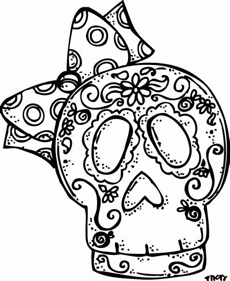 day   dead coloring pages printable coloring home