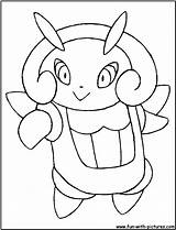 Illumise Coloring Pages Fun sketch template