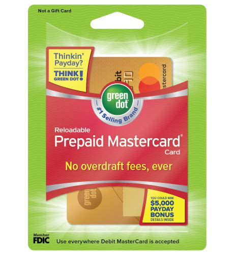 green dot mastercard reloadable prepaid debit card  ct kroger