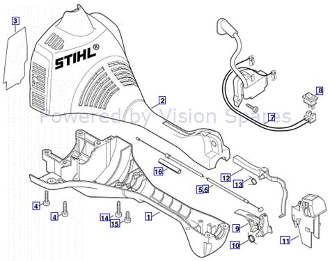 stihl fs  parts diagram