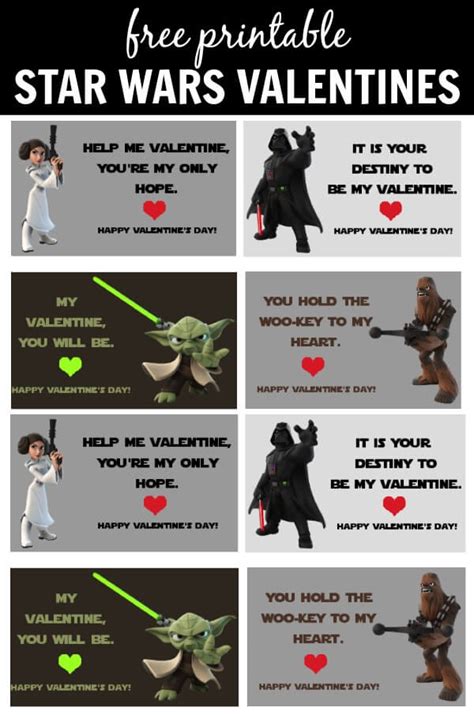 printable star wars valentines frugal family times