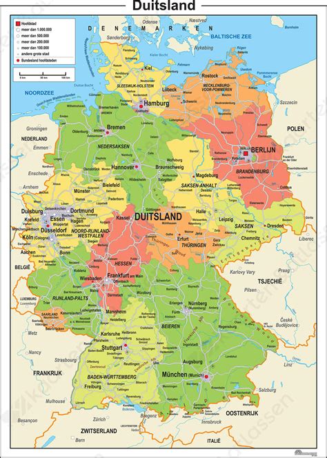 kaart duitsland nederland kaart