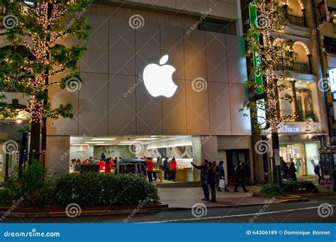 apple winkel  shibuya redactionele stock afbeelding image  succes