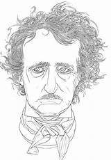 Poe Allan Illustrators sketch template