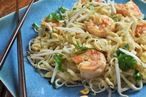 authentic pad thai recipe  shrimp  spicy apron