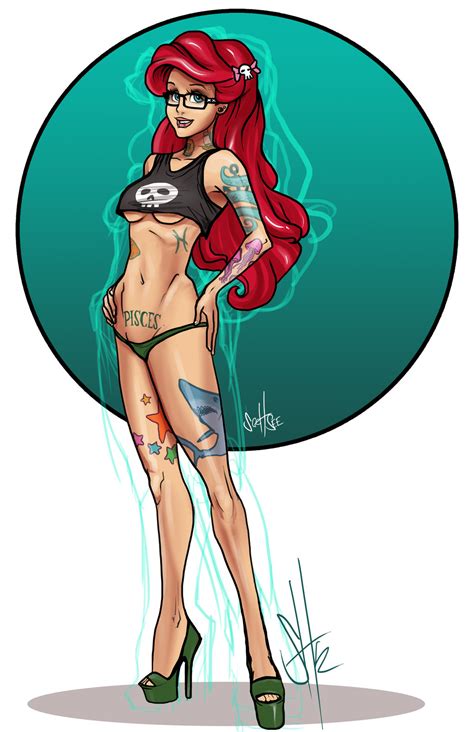 Tech Media Tainment Tattooed Little Mermaid Art