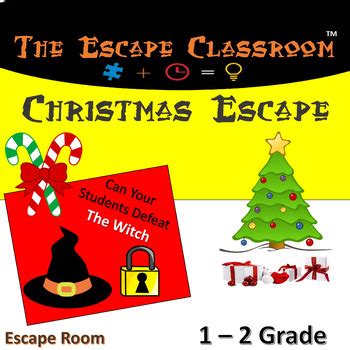 christmas escape room   grade  escape classroom tpt