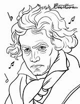Beethoven Compositeurs Coloriage Leçons 색칠 Musiciens 음악 Enseignement Musicale Colorier éducation Composers 공부 Musicians Debussy 출처 sketch template