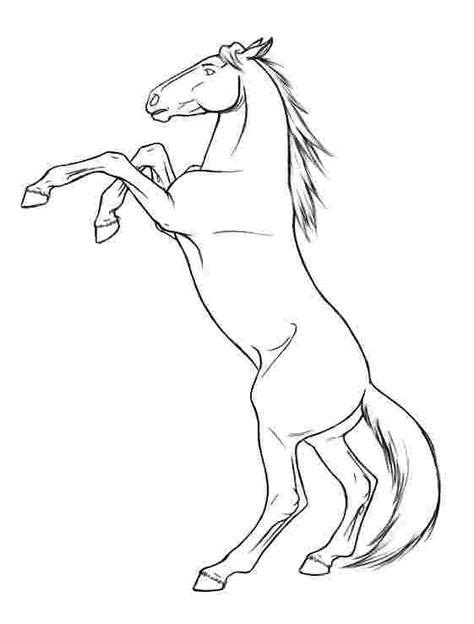 rearing horse coloring pages horse rearing  drawing  getdrawingscom