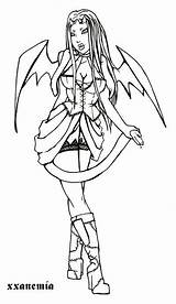 Lilith Lineart sketch template