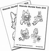 Mascota Mascotas Copa Zabivaka Neoparaiso sketch template