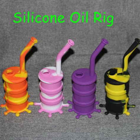 wholesale ml nonstick silicone wax container  dab rigs  measuring tools oil holder