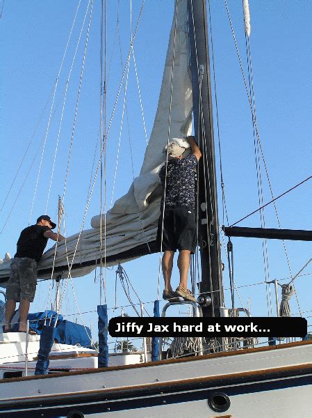 jiffy jax  fast  easy sail flaking system