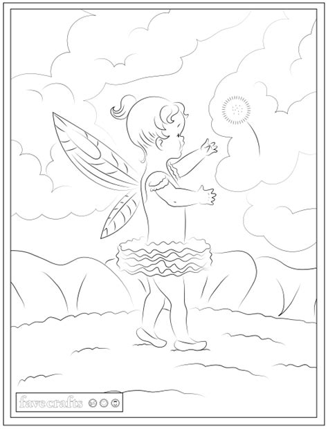 baby fairy coloring page   darn cute  pass