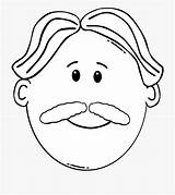 Beard Coloring Clipart Face Outline Man Netclipart Woman Source Clipground Cartoon sketch template