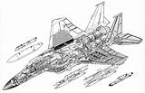 Eagle Mcdonnell Douglas Blueprint Fighter 15e 15c Strike Air 3d Boeing F15a 15a Schematics Bomber Modeling Artwork Force sketch template