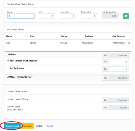 bayar zakat  ketahui jenis jenis zakat pengiraan