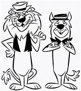 Lippy Hardy Har Hound Huckleberry Owsley Coroflot Cliparts Snagglepuss Looney Toons Archie Comics Barbera sketch template