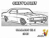 Coloring Pages Camaro Car Muscle Chevrolet Print Cars Chevy 1969 Hot Drawing Dodge Charger Rod Classic Clipart Drawings Zl Sheets sketch template