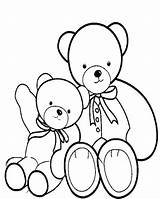 Teddy Coloring Pages Bears Printable Girls Bear Color Print Coloringtop sketch template