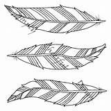 Feather sketch template